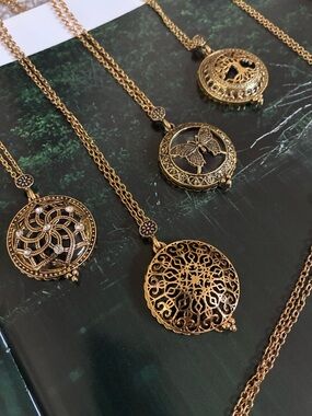 Gold-Tone Magnifying Necklace - Women’s Jewelry